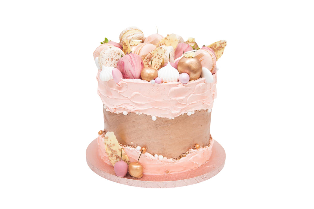 Pink Faultline Cake